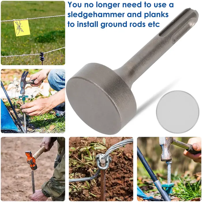 SDS PLUS – douille de forage pour conducteur de tige de terre