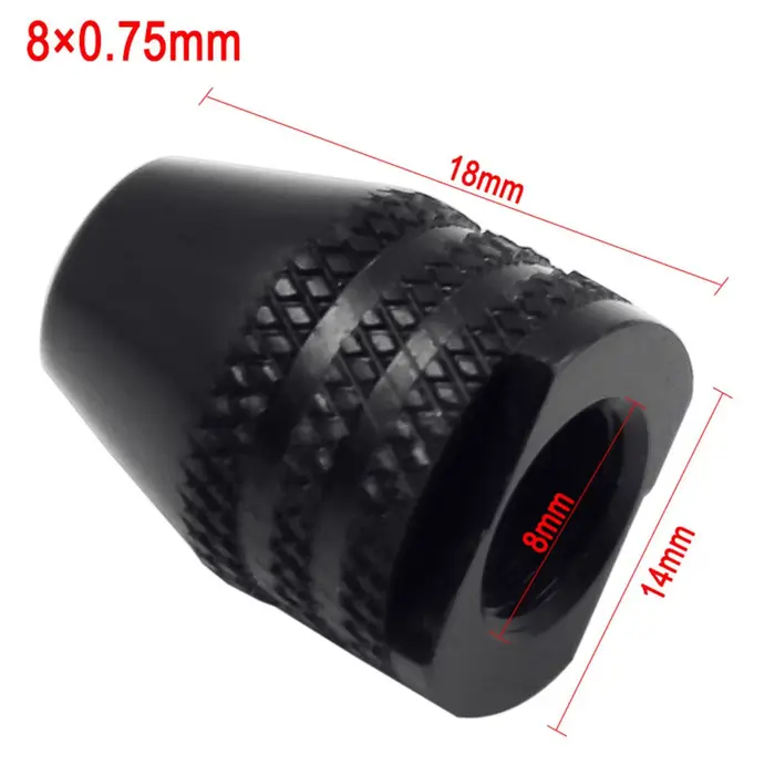 Mandrin de perceuse sans clé multifonctionnel Multi M7/M8, 0.3-3.4mm, pour outils rotatifs M8X0.75,