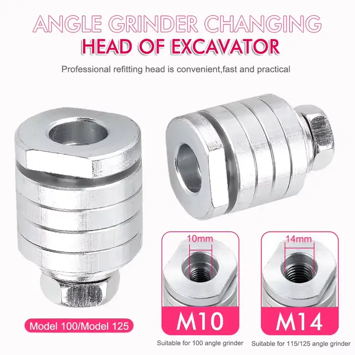 Adaptateur de meuleuse d'angle M10/14 vers machine à rainurer