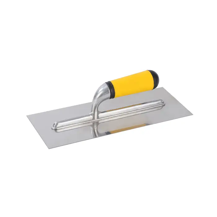Lot de 5 outils de maçonnerie en acier au carbone : truelle de maçon