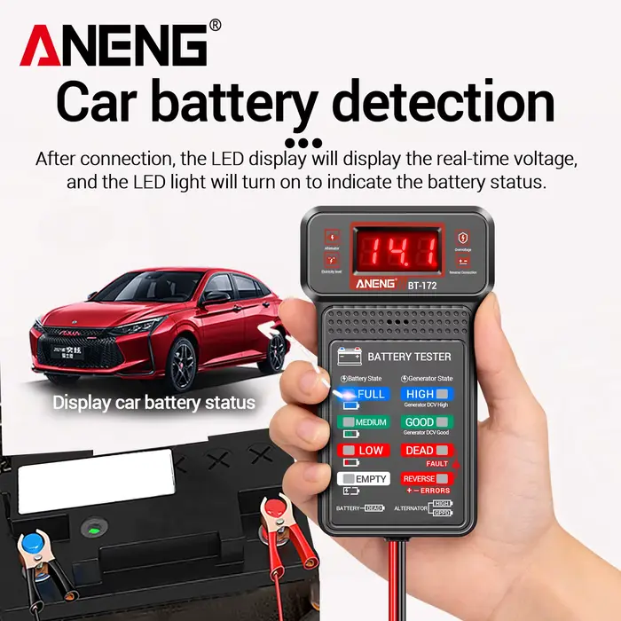 ANENG – testeur de batterie de voiture BT-172