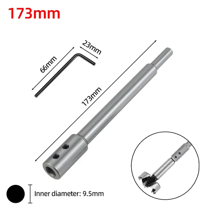 Tige de connexion d'extension de perceuse 150/300/173mm 1/4 "