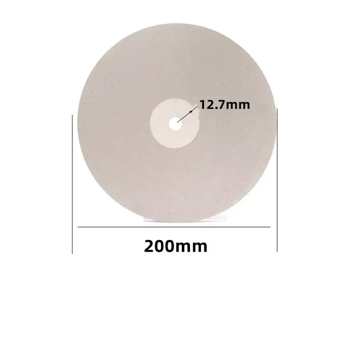 1 pièces 8 pouces 200mm diamant disque de meulage enduit plat roue roues de polissage bijoux meulage