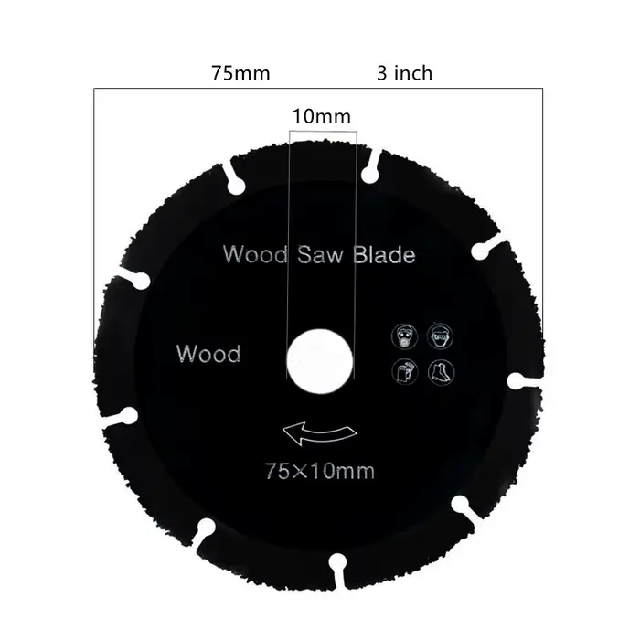 Lame de scie électrique 75mm, disque de coupe, outil rotatif, coupe-métal, outil électrique, coupe d