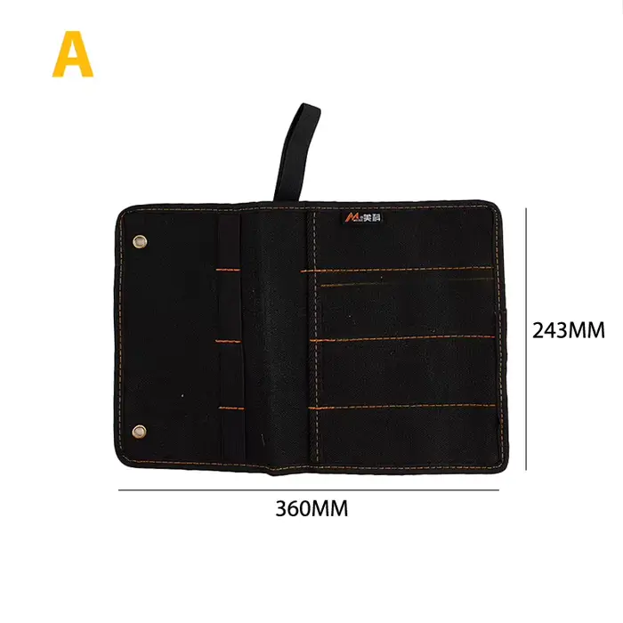 Mallette de transport pour burin, outil de poche en toile, porte-rouleau, poudres emballées, 4 poche