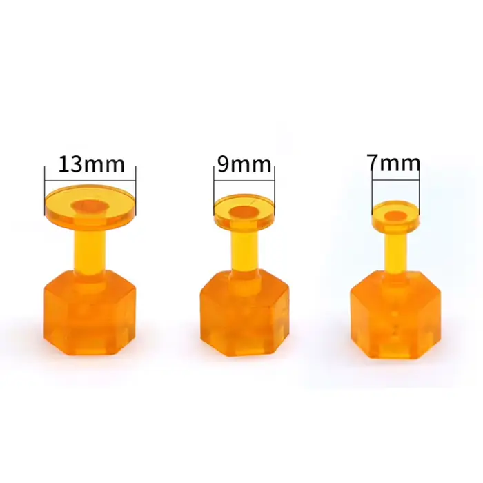 10/30 pièces onglets de colle outil de débosselage PDR onglets Orange Auto sans peinture Dent répara