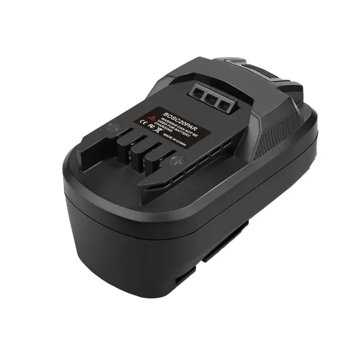 Adaptateur de batterie pour batteries Bosch PBA 18V Li-ion pour outils électriques Bosch/Maktia/Milwaukee/Hitachi/Hikok/Parkside 18/20V
