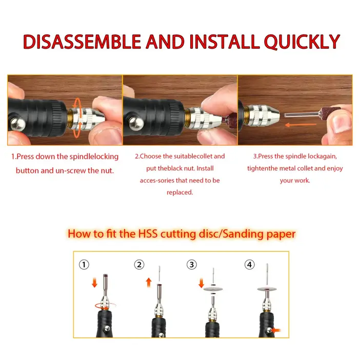 Mini perceuse électrique 18V alimentée par prise EU/US – Kit d'outils rotatifs filaires pour bricolage, artisanat, bijouterie, gravure sur verre, polissage de métaux – 2-en-1