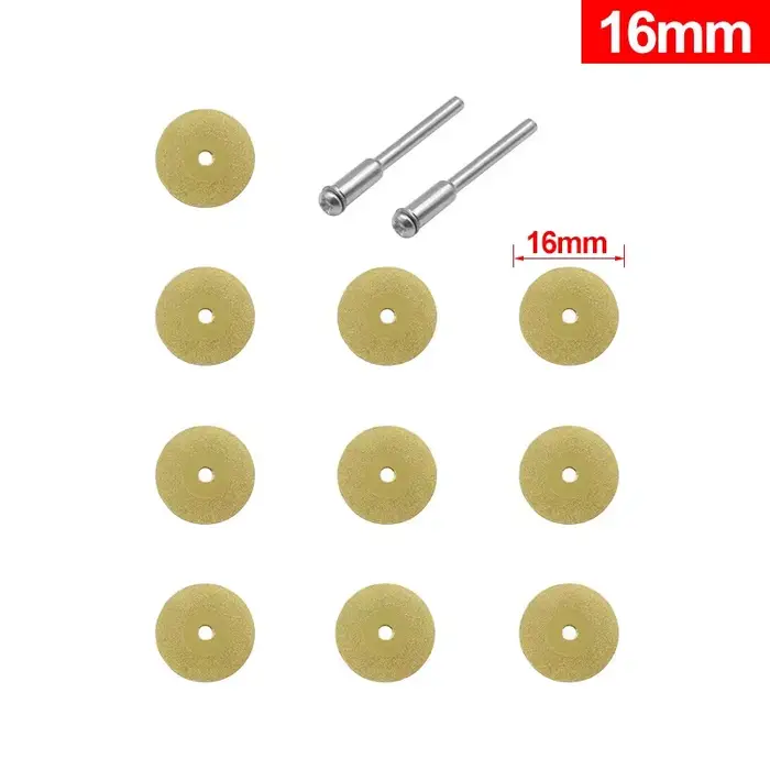12 pièces 1 ensemble 16-30mm scie à roue diamantée lame de coupe circulaire outil rotatif lame de co