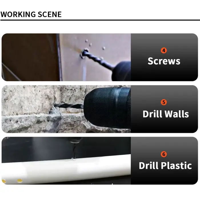 Outils électriques professionnels : perceuse et visseuse à chocs sans fil 21 V pour travaux de bricolage