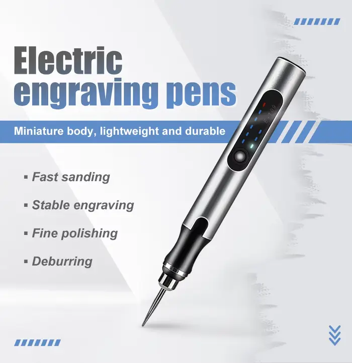 Mini meuleuse électrique sans fil, stylo de gravure, micro outils éloignés, perceuse pour bijoux en