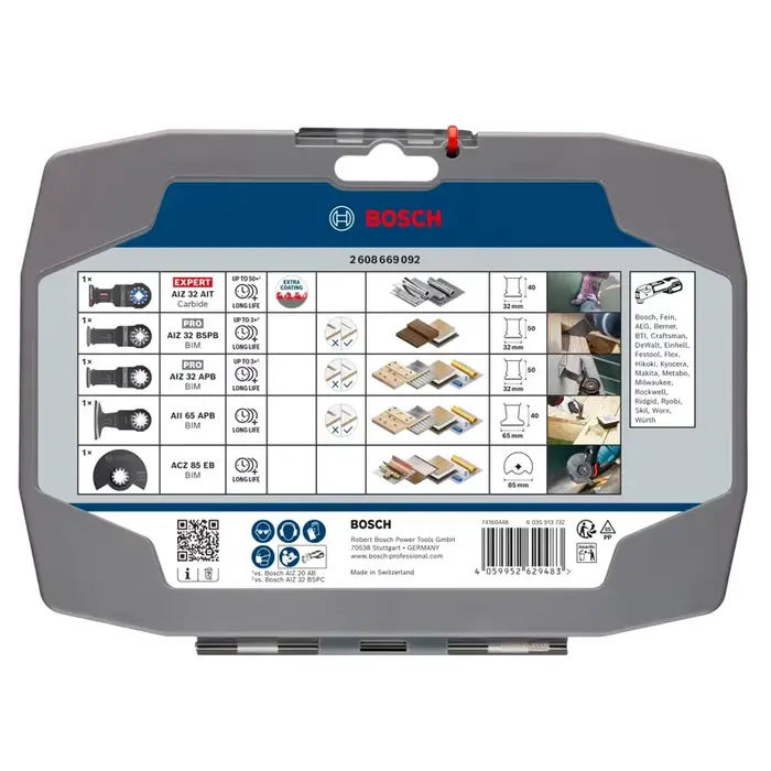 BOSCH 2608669092 Ensemble de lames multi-outils Starlock professionnel
