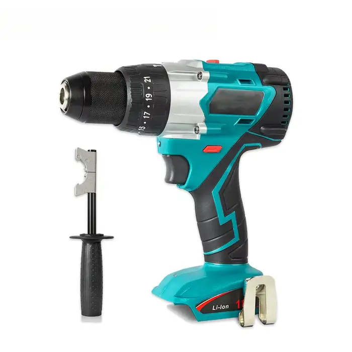 Tournevis électrique sans fil, perceuse à bois pour batterie 18V, clé à main à 2 vitesses, perceuse