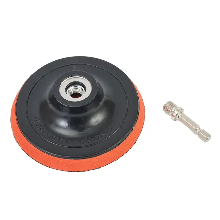 12 pièces 4 pouces disques abrasifs 60-240 grain tampon de polissage M10 Kit d'adaptateur de forage outils