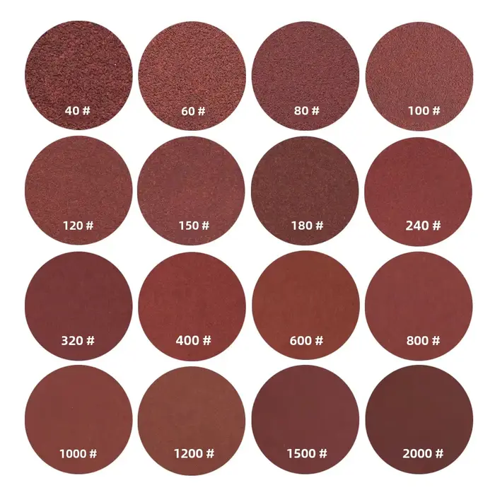 10/20/50 pièces disques abrasifs 2/3/4/5/6/7 pouces crochet et boucle 40-2000 grains papier de verre pour ponceuse orbitale aléatoire polissage du bois