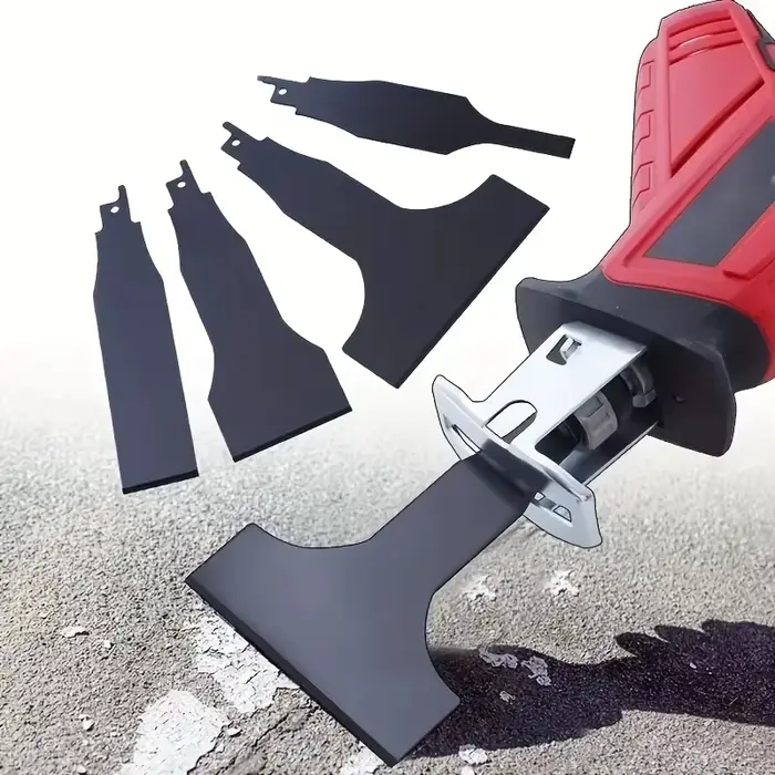 Lot de 4 lames de scie sabre robustes pour l'élimination de carreaux en acier