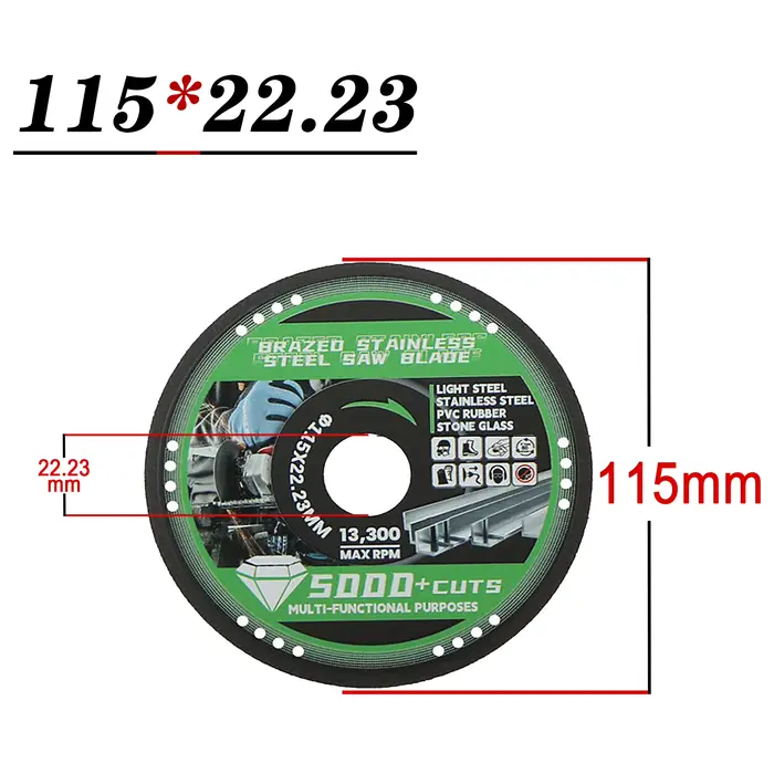 Layzen 115/125mm 1.5mm roue de coupe diamant
