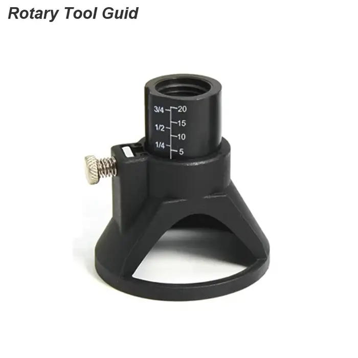 Guide de fixation pour fraise rotative, embout de perçage hélicoïdal, kit d'outils de sculpture sur
