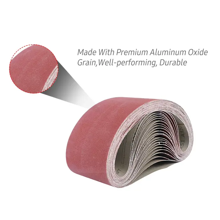 30*380mm courroies abrasives 10 pièces