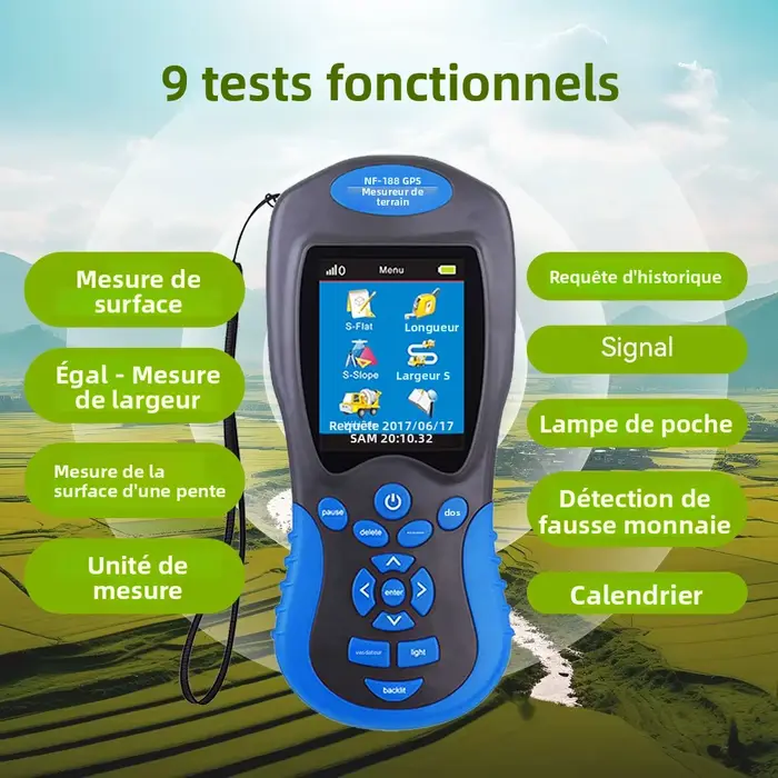 Noyafa NF-188 GPS dispositif de mesure de compteur de zone terrestre