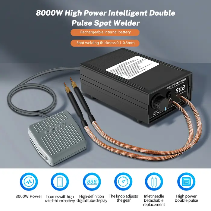 OWJHE 8000W Mini Kit de soudage par points bricolage Automat 18650 batterie Pack soudage Portable Ma