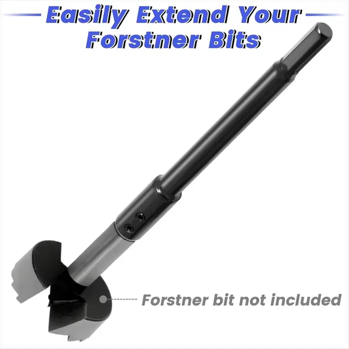 Extension fiable de 7 "et 10" pour embouts Forstner d'extension de foret de 3/8" pour ajouter de plus de 5-3/4 à 8-3/4 pouces de profondeur de forage