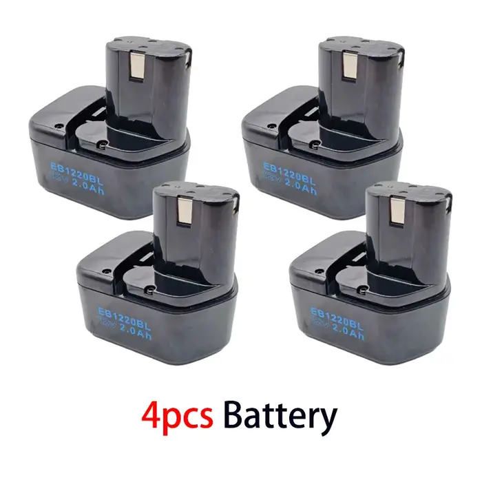 Batterie de remplacement 12V 2Ah pour perceuse sans fil Hitachi EB1220BL EB1214S CD4D DH15DV C5D WR12DMR 324360