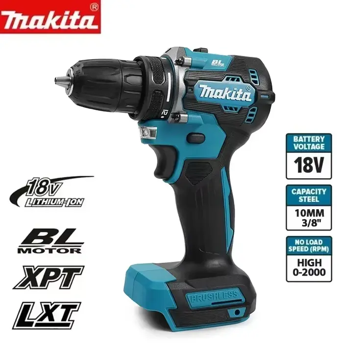 Makita DDF487 Perceuse électrique sans balais 18 V, adaptée à une perceuse à percussion à cinq corde