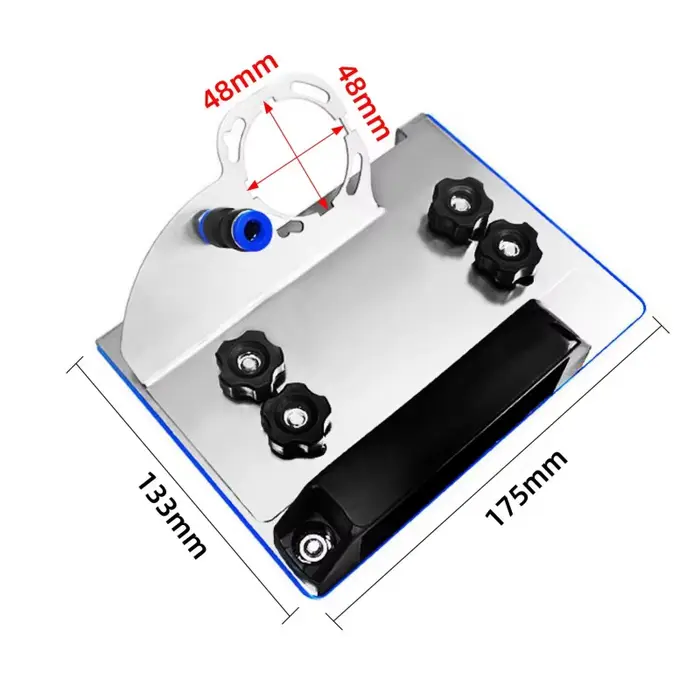Support de meuleuse d'angle pour carrelage 45 ° Coupe de chanfrein, support fixe de meulage d'angle,