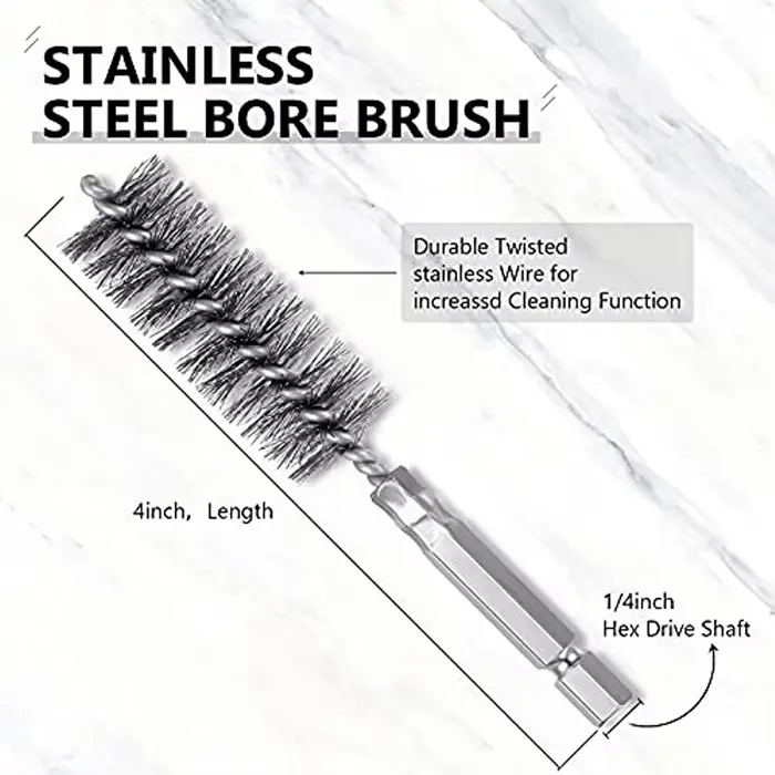 Brosse métallique en acier inoxydable pour perceuse électrique