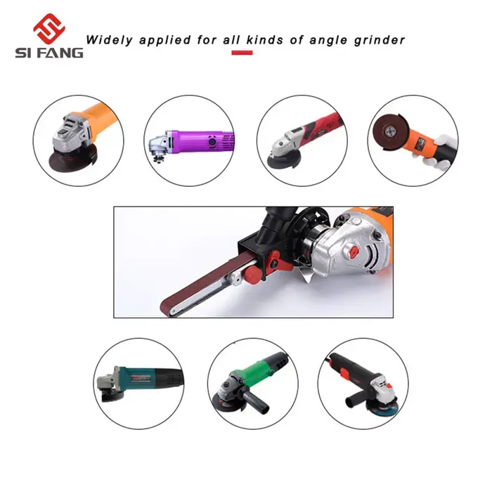 Tête d'adaptateur de bande abrasive pour ponceuse