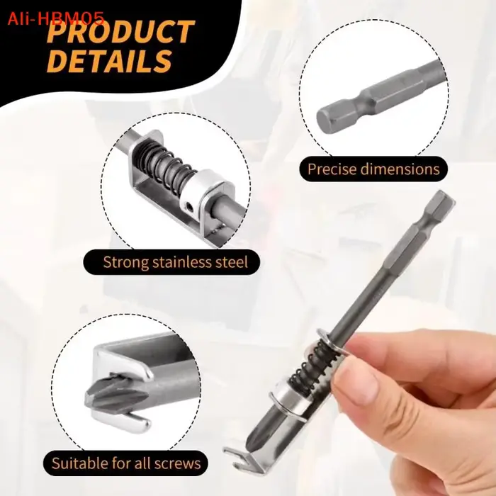 (HB05) 1 pièce - Outil de réparation DIY pour perceuses électriques - Porte-vis 90 mm - Embout de perceuse