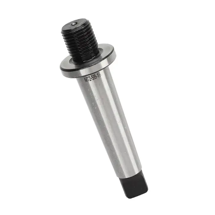 Adaptateur de mandrin de perçage MT2-5/8-16 en acier au manganèse trempé