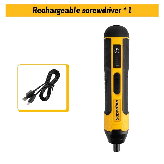 Tournevis électrique sans fil HTCordless 1300mAh rechargeable, perceuse réglable, outil multifonctio