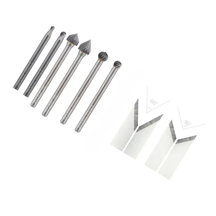 CT DSPIAE outil de chanfreinage universel Φ3.0mm chanfrein foret tige avec forets lames modèle professionnel bricolage