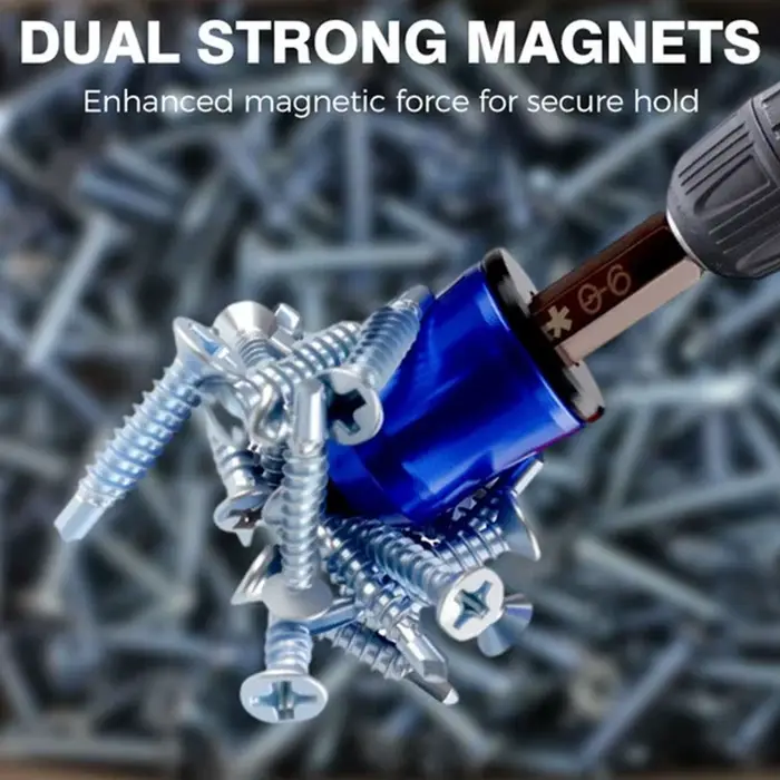 Magnétiseur/démagnétiseur haute dureté, en alliage d'aluminium, tige hexagonale de 6,35 mm, pour foret, pièces de rechange pour outils électriques