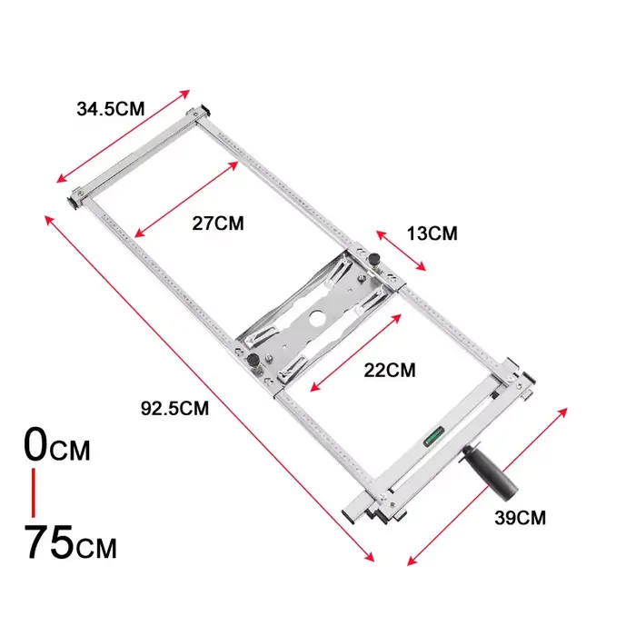Pour scie circulaire électrique de 4/5/7 pouces, Guide de bord, support de planche à découper de pos