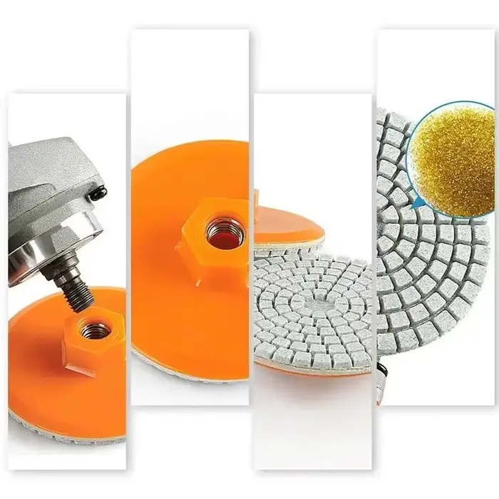 Disque de polissage pour coupe de carreaux de céramique