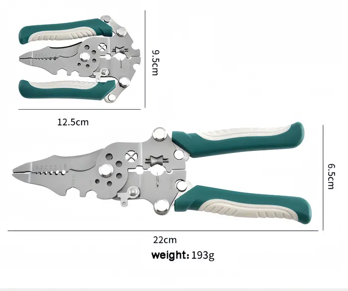 Pince multifonction pliable pour dénuder