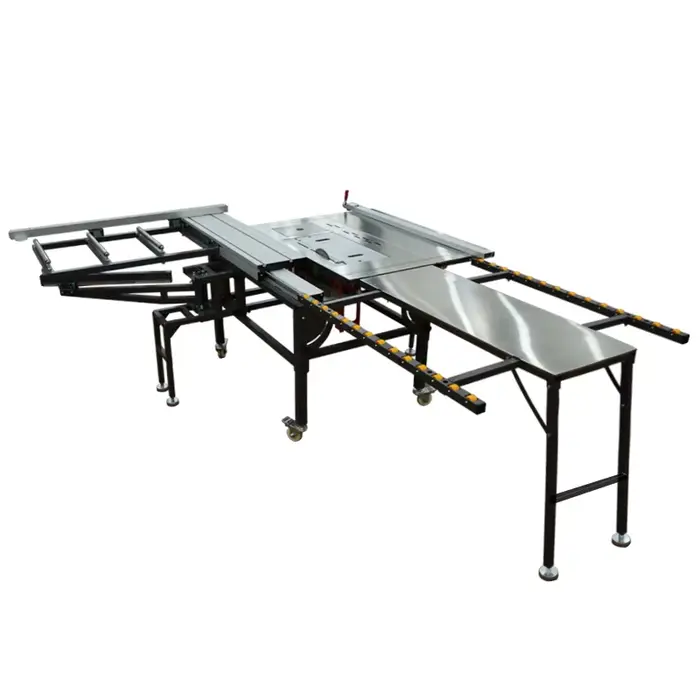 Scie à table multifonctionnelle WJS600B pour le travail du bois avec rail de guidage, scie circulair