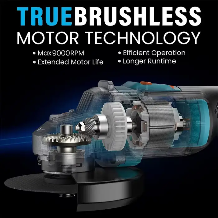 Pour Makita 18V 125mm meuleuse d'angle à percussion sans fil sans brosse bricolage outils électriques polisseuse électrique rectifieuse sans batterie
