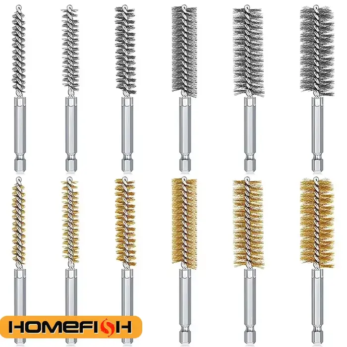 Brosse de nettoyage de perceuse en acier inoxydable