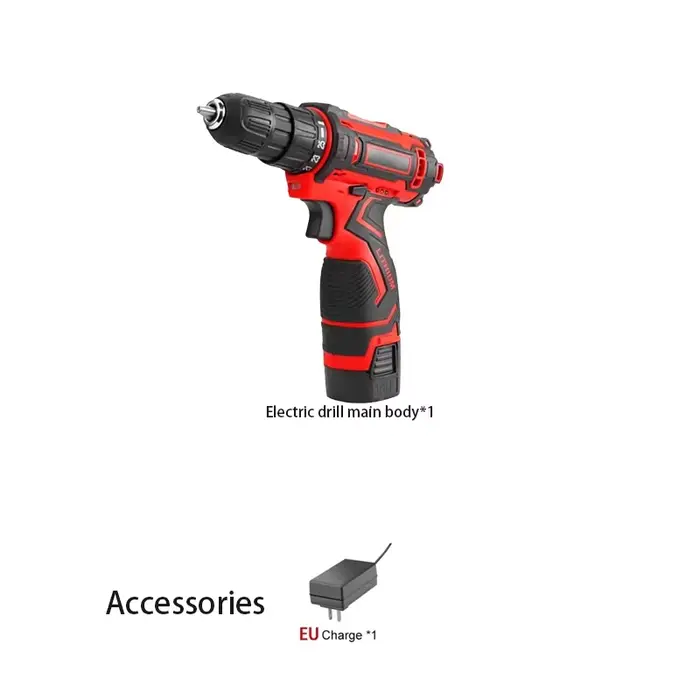 Perceuse électrique 16.8V, perceuse sans fil, tournevis électrique, Mini pilote d'alimentation sans