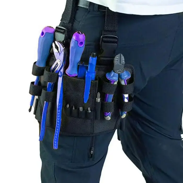 Ceinture de sac à outils pour jambe, travail, outils, évaluateurs, poudre, taille de sac, porte-outi