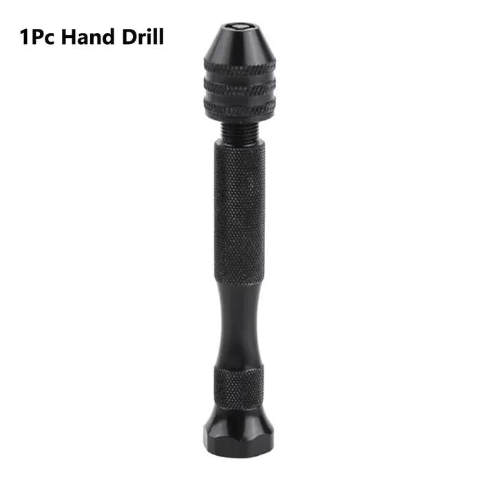 Perceuse à main manuelle réglable avec mandrin sans clé, mini micro perceuse à main en aluminium, fo