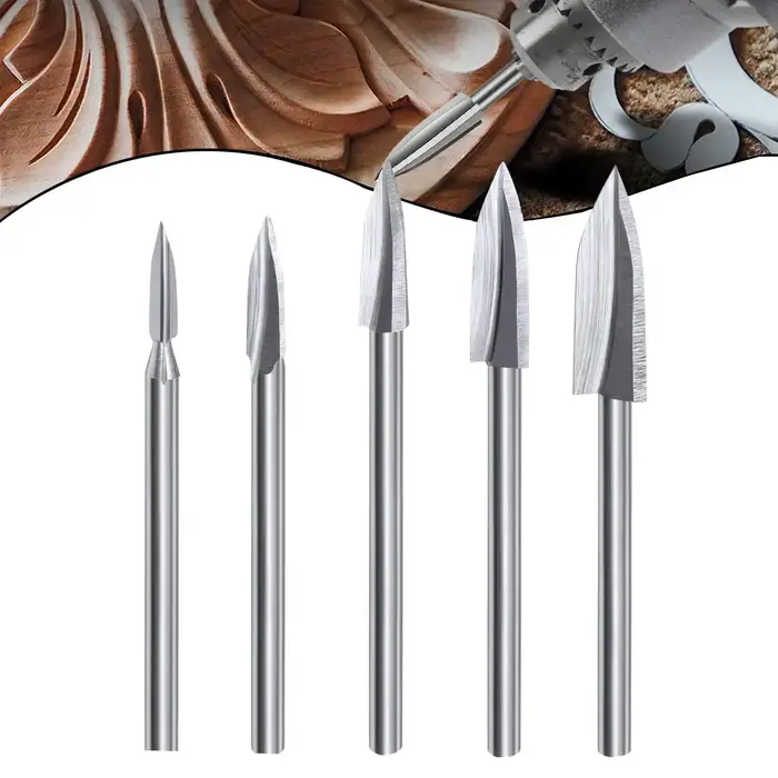 Outils de sculpture sur bois, accessoires de perceuse à graver, mèche, artisanat du bois, meulage du bois, outil de bricolage, montage universel pour outils rotatifs