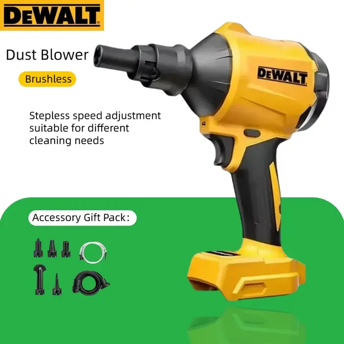 Souffleur d'air sans fil Dewalt sans balais avec buse