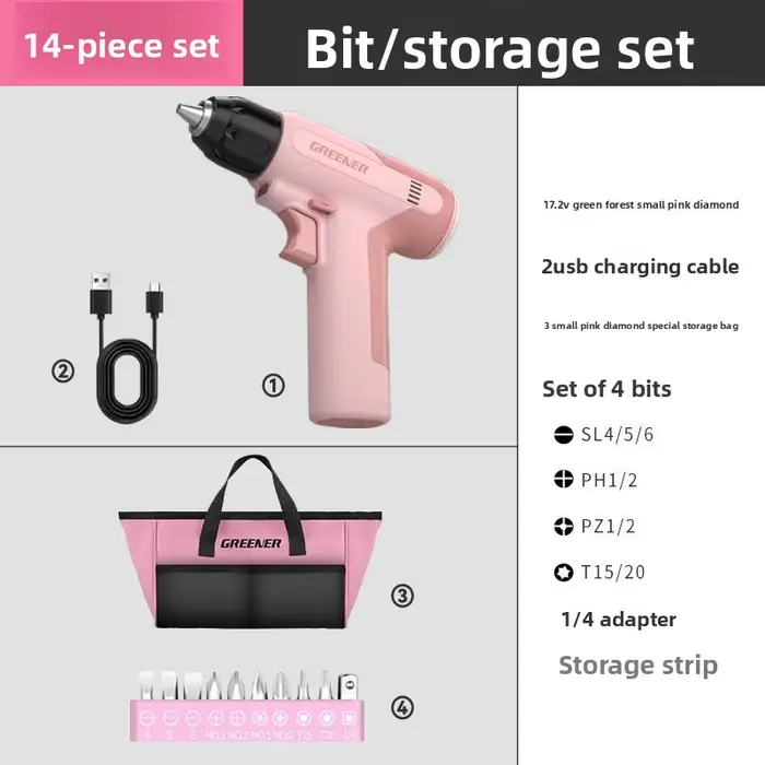 PROSTORMER – perceuse électrique sans balais 7.2V