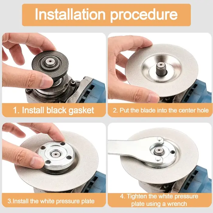1 pièce Disque d'affûtage diamanté 100 mm, Disque abrasif à émeri, Granulométrie 400-1000 pour meuleuse d'angle, ciseaux de cuisine et outils