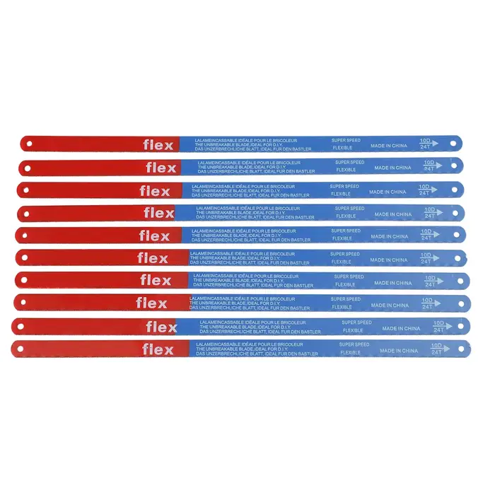 Lames de scie à main bimétalliques 300mm 14T/18T/24T – Lot de 10